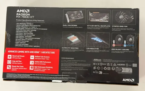 Photo de Carte Graphique AMD ASRock Radeon RX 7800 XT Challenger OC 16Go - SN G9LVBA000844 - ID 222250