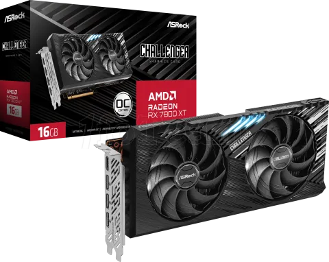 Photo de Carte Graphique AMD ASRock Radeon RX 7800 XT Challenger OC 16Go