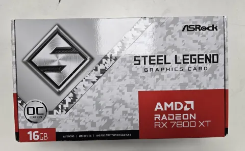 Photo de Carte Graphique AMD ASRock Radeon RX 7800 XT Steel Legend OC 16Go - S/N HBFVUA024663 - ID 222214