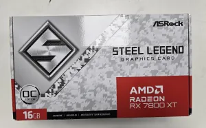 Photo de Carte Graphique AMD ASRock Radeon RX 7800 XT Steel Legend OC 16Go - S/N HBFVUA024663 - ID 222214