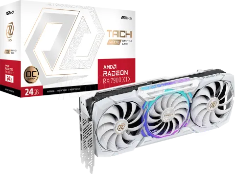 Photo de Carte Graphique AMD ASRock Radeon RX 7900 XTX Taichi White OC 24Go