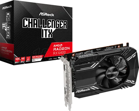 Photo de Carte Graphique AMD ASRock Radeon RX6400 Challenger 4Go Mini ITX