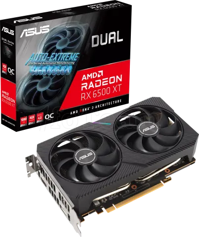 Photo de Carte Graphique AMD Asus Radeon RX 6500 XT Dual OC 4Go