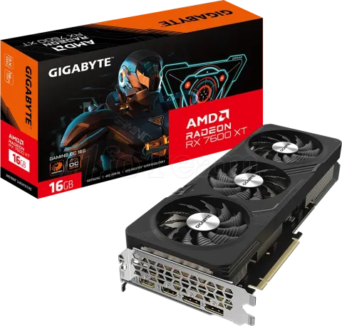 Photo de Carte Graphique AMD Gigabyte Radeon RX 7600 XT Gaming OC 16Go