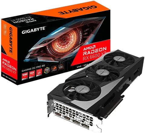 Photo de Carte Graphique AMD Gigabyte Radeon RX6600 XT Gaming OC Pro 8Go