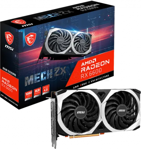 Photo de Carte Graphique AMD MSI Radeon RX6600 Mech 2X 8Go