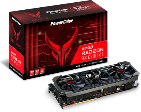 Photo de Carte Graphique AMD PowerColor Radeon RX 6700 XT Red Devil 12Go