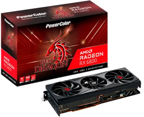 Photo de Carte Graphique AMD PowerColor Radeon RX 6800 Red Dragon 16Go