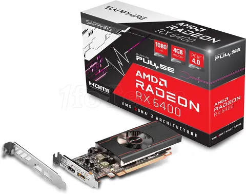 Photo de Carte Graphique AMD Sapphire Radeon RX 6400 Pulse 4Go