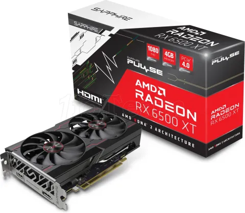 Photo de Carte Graphique AMD Sapphire Radeon RX 6500 XT Pulse 4Go