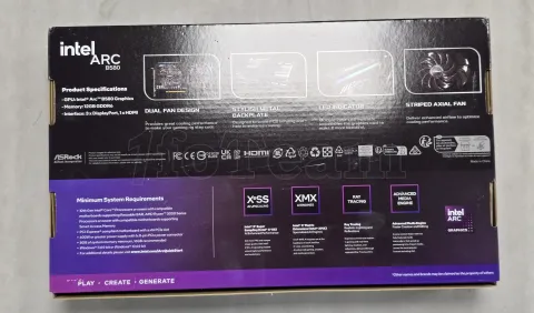 Photo de Carte Graphique ASRock Intel Arc B580 Challenger OC 12Go - S/N J5FVUA017589 - ID 222517