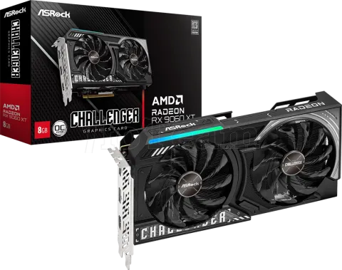 Photo de Carte Graphique ASRock Radeon RX 9060 XT Challenger OC 8Go