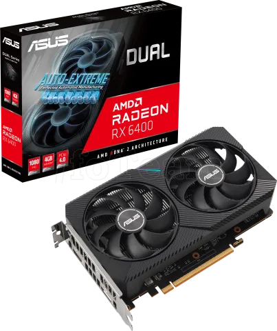 Photo de Carte Graphique Asus AMD Radeon RX 6400 Dual 4Go