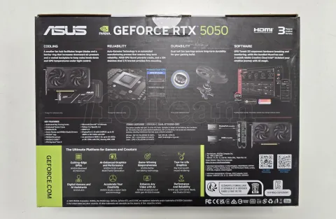 Photo de Carte Graphique Asus GeForce RTX 5050 Dual OC - S/N T8YVYZ010703EZH - ID 222225
