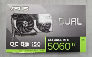 Photo de Carte Graphique Asus GeForce RTX 5060 Ti Dual OC 8Go - S/N T6YVYZ009753C52 - ID 222255