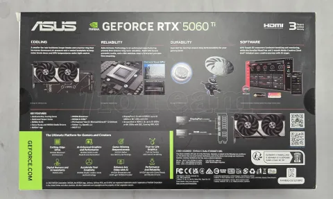 Photo de Carte Graphique Asus GeForce RTX 5060 Ti Dual OC 8Go - S/N T6YVYZ009753C52 - ID 222255