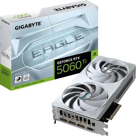 Photo de Carte Graphique Gigabyte GeForce RTX 5060 Ti Eagle OC Ice 8Go