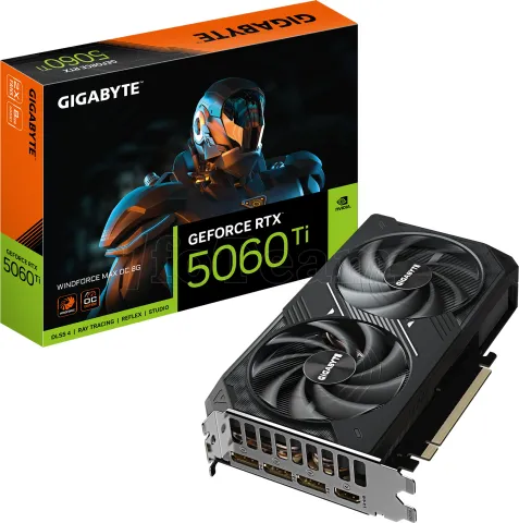 Photo de Carte Graphique Gigabyte GeForce RTX 5060 TI Windforce Max Oc 8Go