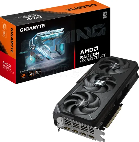 Photo de Carte Graphique Gigabyte Radeon RX 9070 XT Gaming OC