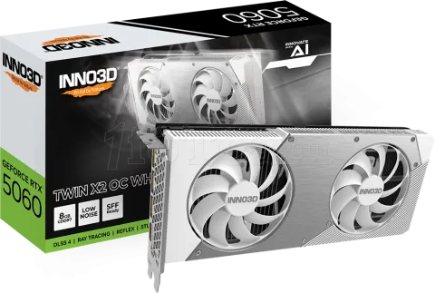Photo de Carte Graphique Inno3D GeForce RTX 5060 Twin X2 OC White