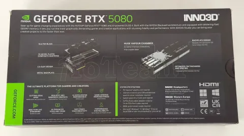 Photo de Carte Graphique Inno3D GeForce RTX 5080 X3 Gaming OC - S/N 50-054-250381021 - ID 222240
