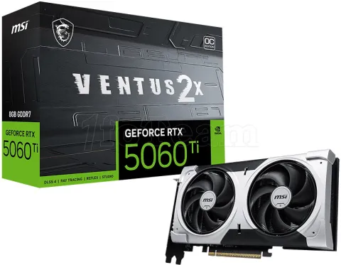 Photo de Carte Graphique MSI GeForce RTX 5060 Ti Ventus 2X OC Plus 8Go