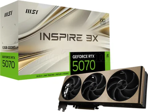 Photo de Carte Graphique MSI GeForce RTX 5070 Inspire 3X OC