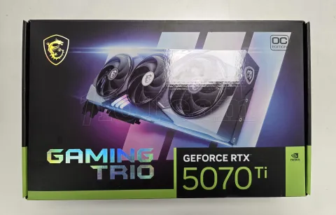 Photo de Carte Graphique MSI GeForce RTX 5070 Ti Gaming Trio OC Plus - S/N 602-V531-25SB2501005141 - ID 222239