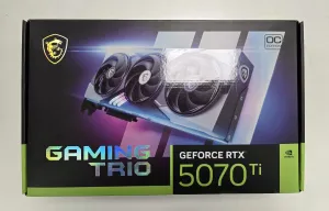 Photo de Carte Graphique MSI GeForce RTX 5070 Ti Gaming Trio OC Plus - S/N 602-V531-25SB2501005141 - ID 222239