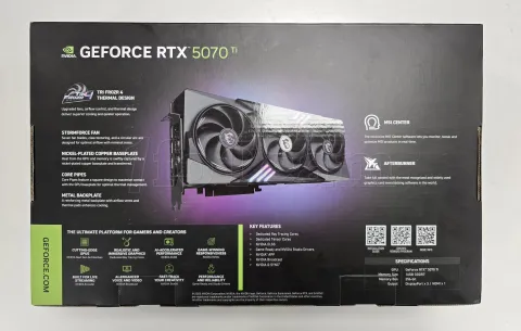Photo de Carte Graphique MSI GeForce RTX 5070 Ti Gaming Trio OC Plus - S/N 602-V531-25SB2501005141 - ID 222239