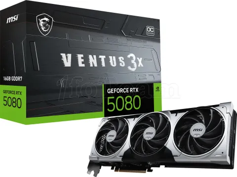 Photo de Carte Graphique MSI GeForce RTX 5080 Ventus 3X OC Plus
