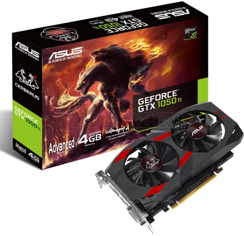 Photo de Carte Graphique Nvidia Asus Cerberus GeForce GTX 1050 Ti 4 Go