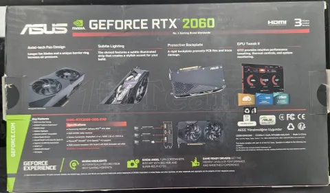 Photo de Carte Graphique Nvidia Asus GeForce RTX 2060 Dual OC Edition Evo 6Go - SN N1YVCM05B451ALZ - ID 189504