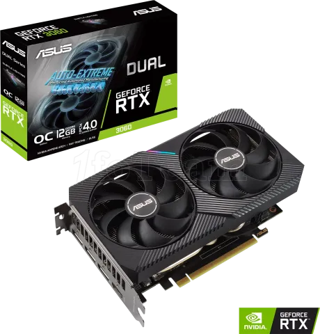 Photo de Carte Graphique Nvidia Asus GeForce RTX 3060 Dual OC LHR 12Go