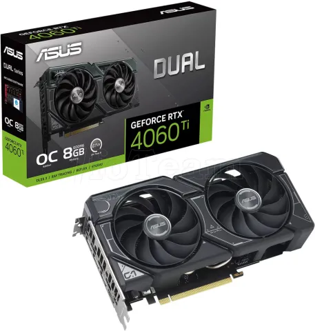 Photo de Carte Graphique Nvidia Asus GeForce RTX 4060 Ti Dual OC 8Go