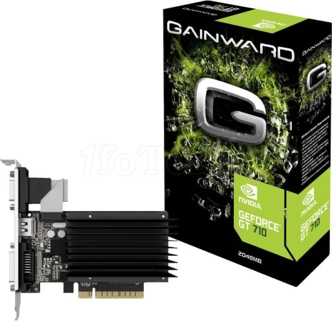 Photo de Carte Graphique Nvidia GainWard GeForce GT710 Silent FX 2Go DDR3 Mini ITX