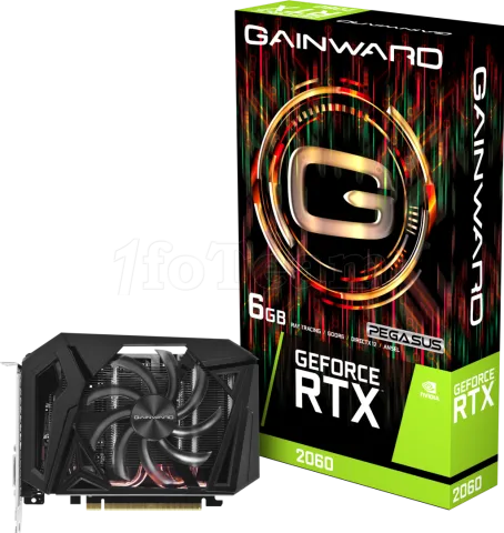 Photo de Carte Graphique Nvidia Gainward GeForce RTX 2060 Pegasus 6Go GDDR6 Mini ITX
