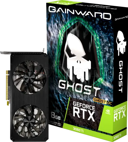 Photo de Carte Graphique Nvidia Gainward GeForce RTX 3060 Ti Ghost OC LHR 8Go
