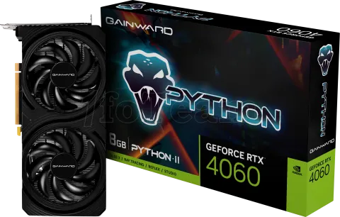 Photo de Carte Graphique Nvidia Gainward GeForce RTX 4060 Python II 8Go