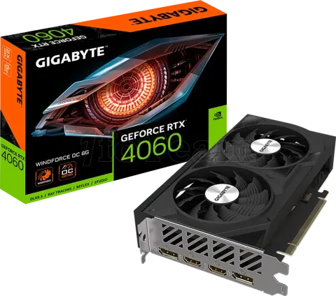 Photo de Carte Graphique Nvidia Gigabyte GeForce RTX 4060 Windforce OC 8Go