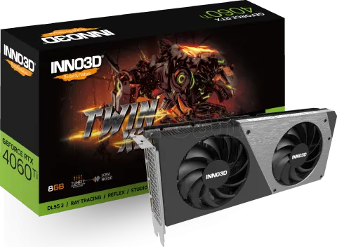 Photo de Carte Graphique Nvidia Inno3D GeForce RTX 4060 Ti Twin X2 8Go