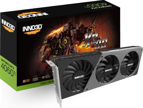 Photo de Carte Graphique Nvidia Inno3D GeForce RTX 4060 Ti X3 OC 8Go