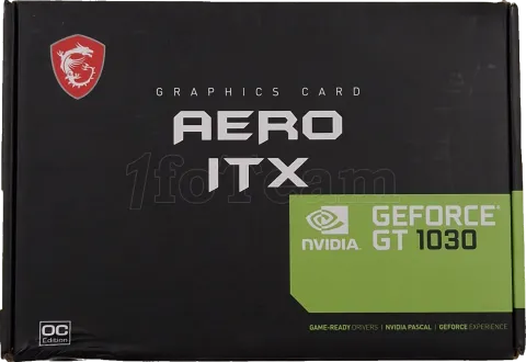 Photo de Carte Graphique Nvidia MSI GeForce GT1030 Aero ITX OC 2Go DDR4 - SN 602-V809-1727SD2307000047 - ID 197787