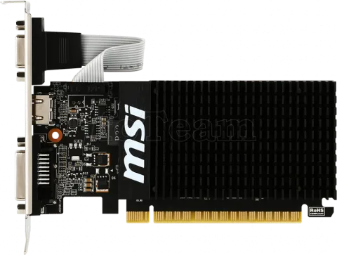 Photo de Carte Graphique Nvidia MSI GeForce GT710 2GD3H 2Go LP (Low Profile Passive)