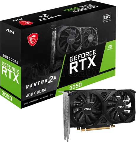 Photo de Carte Graphique Nvidia MSI GeForce RTX 3050 Ventus 2X OC 6Go