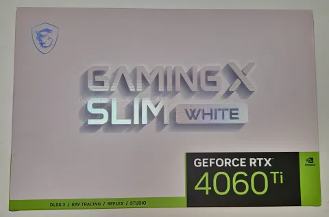 Photo de Carte Graphique Nvidia MSI GeForce RTX 4060 Ti Gaming X Slim White 16Go - SN 602-V517-17SB2308000507 - ID 203775