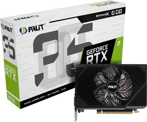 Photo de Carte Graphique Nvidia Palit GeForce RTX 3050 StormX 6Go Mini ITX