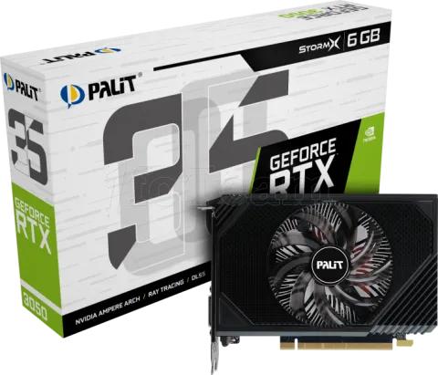 Photo de Carte Graphique Nvidia Palit GeForce RTX 3050 StormX 6Go Mini ITX