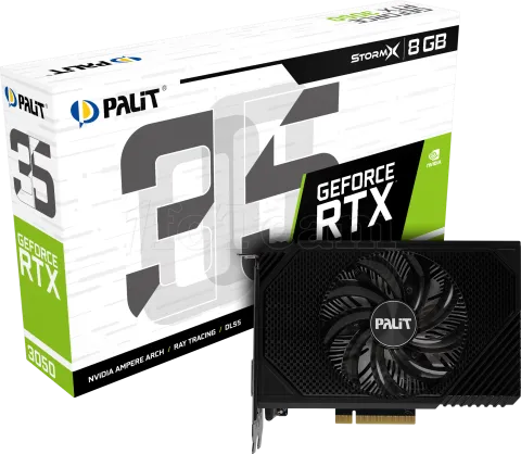 Photo de Carte Graphique Nvidia Palit GeForce RTX 3050 StormX 8Go Mini ITX