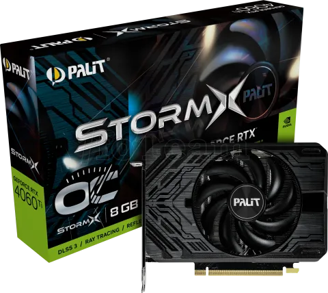 Photo de Carte Graphique Nvidia Palit GeForce RTX 4060 Ti StormX OC 8Go Mini ITX